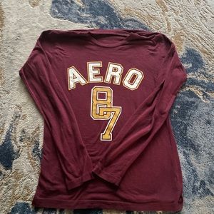 Burgundy Aeropostale shirt